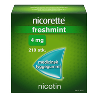 Nicorette Tyggegummi (Freshmint), 4 mg - 210 stk