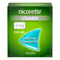 Nicorette Tyggegummi (Classic), 2 mg - 210 stk