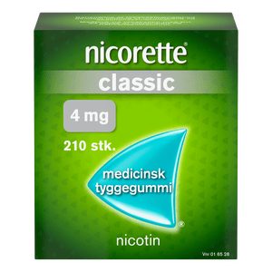Nicorette Tyggegummi (Classic), 4 mg - 210 stk