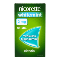 Nicorette tyggegummi (Whitemint), 2mg - 30 stk