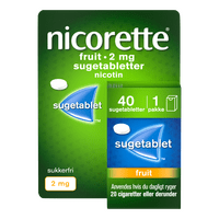 Nicorette Sugetabletter Fruit 2 mg - 40 sugetabl.