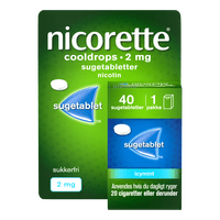 Nicorette Sugetabletter Cooldrops 2 mg - 40 sugetabl.