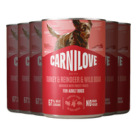 Carnilove Vådfoder - kalkun, hjort & rensdyr - 6 x 400 g.