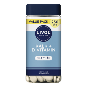 Livol Kalk + D vitamin - 250 tabl.