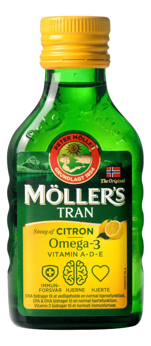 Møller's Tran Omega-3 Citronsmag - 150 ml.