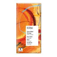 Vivani chokolade bitter m. orange Ø - 100 g