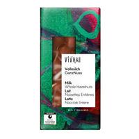 Vivani mælkechokolade m. hel nød Ø - 100 g