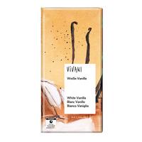 Vivani chokolade hvid m. vanille Ø - 80g