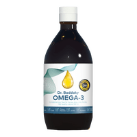 Dr. Baddaky Omega-3 til hund, kat og hest - 500 ml.