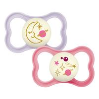 MAM Air Night Silikone Pink/Lilla 16-36 mdr. - 2 stk.