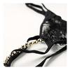 Sinful Crotchless Lace Pearl Thong