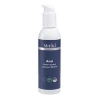 Sinful Anal Water-Based Lubricant - 200 ml.