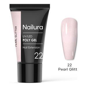 Nailura Poly Gel 22 - Pearl Glitter - 30 g.