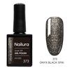 Nailura Gel Polish 373 - Onyx Black Sparkle - 10 ml.