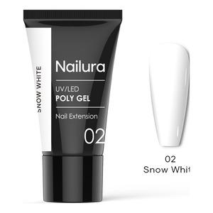 Nailura Poly Gel 02 - Snow White - 30 g.
