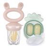 Haakaa Freeze-N-Feed Mini Combo - Blush Feeder + Pea Green Tray - 1 stk.