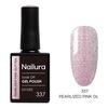 Nailura Gel Polish 337 - Pearlized Pink Glitter - 10 ml.