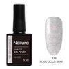 Nailura Gel Polish 338 - Rose Gold Sparkle - 10 ml.