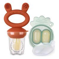 Haakaa Freeze-N-Feed Mini Combo - Copper Feeder + Pea Green Tray - 1 stk.