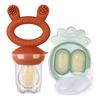 Haakaa Freeze-N-Feed Mini Combo - Copper Feeder + Pea Green Tray - 1 stk.