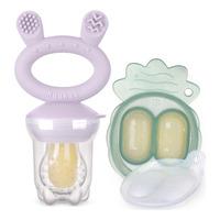 Haakaa Freeze-N-Feed Mini Combo - Lavender Feeder + Pea Green Tray - 1 stk.