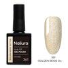 Nailura Gel Polish 361 - Golden Beige Glitter - 10 ml.