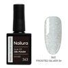 Nailura Gel Polish 363 - Frosted Silver Shimmer - 10 ml.