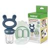Haakaa Freeze-N-Feed Mini Combo - Steel Blue Feeder + Pea Green Tray - 1 stk.