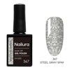 Nailura Gel Polish 367 - Steel Gray Sparkle - 10 ml.