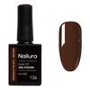Nailura Gel Polish 136 - Midnight Black Brown - 10 ml.