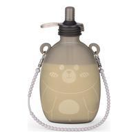 Haakaa Happii Bear Silicone Goody Pouch With Strap - Grey - 1 stk.