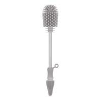 Haakaa Double-Ended Silicone Brush - Suva Grey - 1 stk.