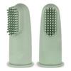 Haakaa Textured Silicone Finger Toothbrush - Pea Green - 2 stk.