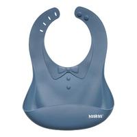 Haakaa Silicone Baby Bib - Bluestone - 1 stk.