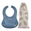 Haakaa Silicone Baby Bib - Bluestone - 1 stk.
