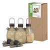 Haakaa Happii Bear Silicone Milk Storage Bag - 260 ml - Grey - 5 stk.
