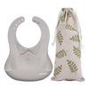 Haakaa Silicone Baby Bib Suva grey - 1 stk.