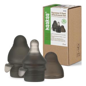 Haakaa Squeeze & Feed Attachment Set - 2 stk. - Med24