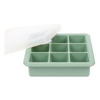 Haakaa Silicone Freezer Tray with Lid - 6 Compartments - Pea Green - 1 stk.