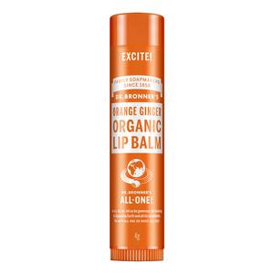 Dr. Bronner's Organic Lip Balm Orange-Ginger - 4 g.
