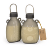 Haakaa Happii Bear Silicone Milk Storage Bag 260 ml - Grey - 2 stk.