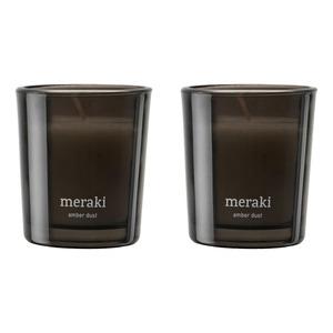 Meraki Duftlys - Amber Dust - 2 x 60 g.