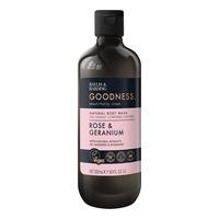 Baylis & Harding Goodness Rose & Geranium Body Wash - 500 ml.