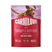 Carnilove Pouch Pate vådfoder m. bøffel & rosenblade - 300g.
