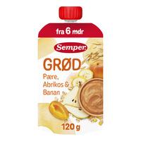 Semper Frugtgrød m. Pære, Abrikos og Banan Ø 6 + mdr. - 120 g.
