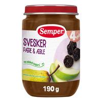 Semper Frugtpure m. Sveske, Pære og Æble 4 mdr. Ø - 190 g.