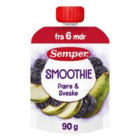 Semper Frugtsmoothie m. Pære & Svesker 6 mdr. Ø - 90 g.