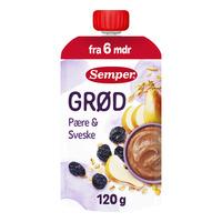 Semper Frugtgrød m. Pære & Sveske 6 mdr. - 120 g.