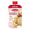 Semper Frugtgrød m. Æble, Fersken & Banan 6 mdr. - 120 g.