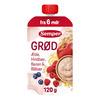 Semper Frugtgrød m. Æble, Hindbær, Banan & Blåbær 6 mdr. - 120 g.